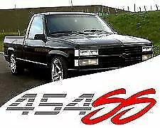 (2) 454 SS Chevy Truck 4x4 Off Road Silverado 1500 Sticker Vinyl Decal Red • $15