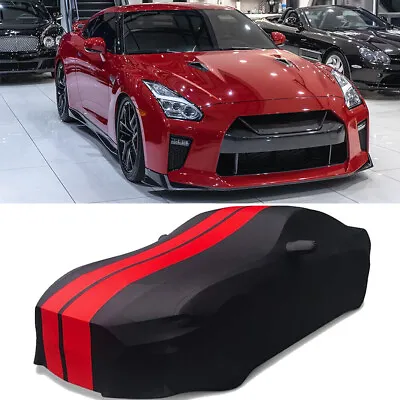 For Nissan GT-R Premium Coupe 09-21 Indoor Car Cover Dustproof Satin Stretch Red • $107.75