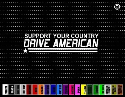 Drive American #2 Flag Made In America 4x4 Muscle Car Sticker Window Vinyl Decal • $4.99