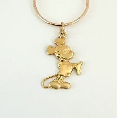 14K Yellow Gold Mickey Mouse Charm Pendant 2.17 Grams Walt Disney Productions • $224.98