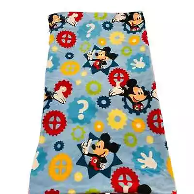 Mickey Mouse Baby Fleece Blue Blanket W/ Zipper Red Inner 47  X 27  • $18.92