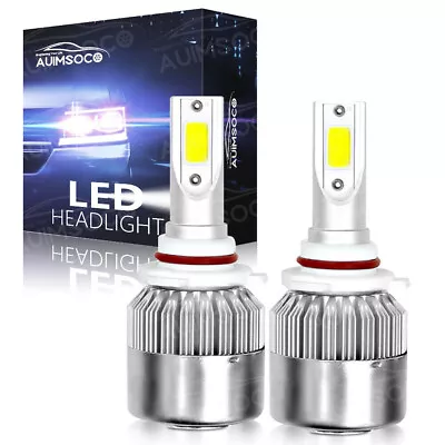 9012  LED Headlight Bulbs Hi-Lo Beam White 6000K For Cadillac ATS 2013-2019 • $23.99