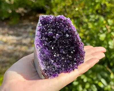 Stunning LARGE Amethyst Cut Base Cluster Crystal Quartz Geode 8 - 11 Oz • $19.95