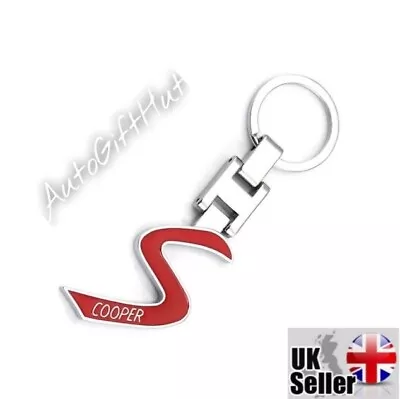 Metal Mini Cooper S Keyring Logo Red R50 R52 R53 JCW COOPER WORKS • £4.99