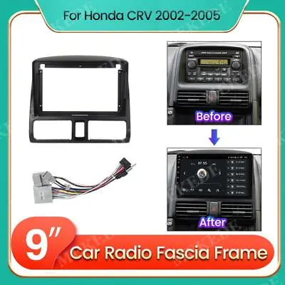 For HONDA CRV 02-05 Car Stereo Radio Fascia Panel Dash Frame Trim 2DIN+Cable Kit • $45.99