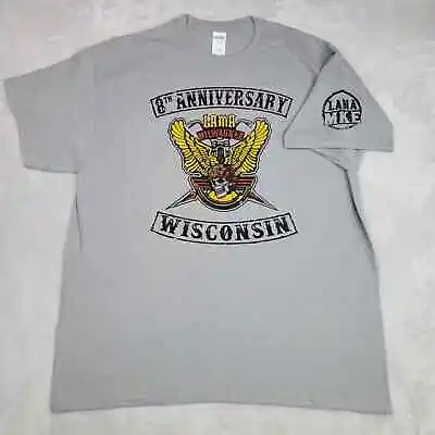 Latin American Biker Shirt Men XL Milwaukee  Motorcycle Association Club LAMA MC • $11.84