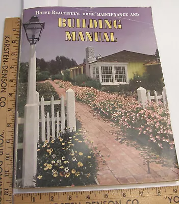 1949 House Beautiful Bldg Manual Cliff May Pace Setter Ranch Frank Lloyd Wright • $39.99
