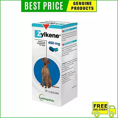 Zylkene Nutritional Supplement 15 To 60 Kg For Dogs 450 MG 30 Capsules • $86.98