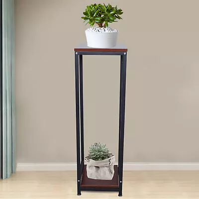 Tall Pedestal Metal Plant Stand Flower Pot Holder Indoor Outdoor Garden Patio US • $45.12