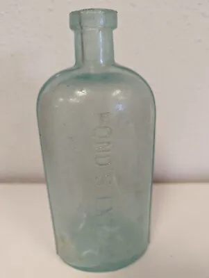 $10.75 • Buy Antique Aqua Ponds Extract Glass Bottle 1846 A Blown In Mold Embossed Pharmacy