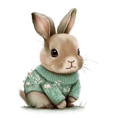 Rabbit Birthday Card Cute Rabbit Bunny Cards • £2.99
