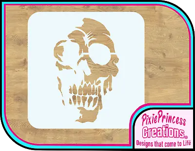 Skull G Horror Mylar 190 Stencil Reusable Airbrush Paint Wall Craft Halloween • $8.84
