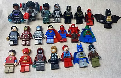 LEGO Minifigures Misc Lot Of 22 DC/Marvel Figures • $38