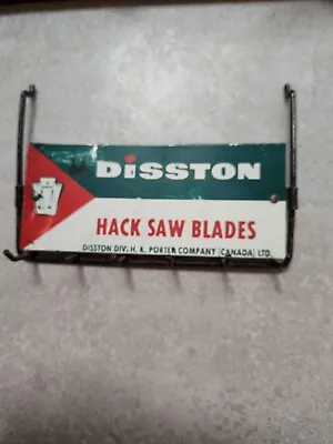 Vintage Disston HackSaw Saw Blades Display Metal Sign Tools Advertising • $69.99