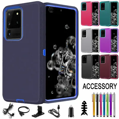 For Samsung Galaxy S20 S21 S22 S23 FE/S24+/Ultra Case Shockproof Cover+Accessory • $8.69