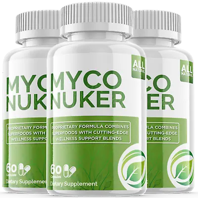 3 - Myco Nuker Capsules - Gut Health & Wellness Support Supplement - 180 Pills • $59.80