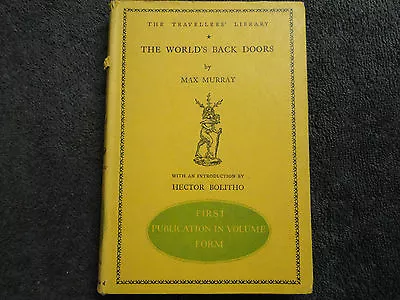 The World's Back Doors  By  Max Murray  -1927- Signed By Author (hardcover)** • $90