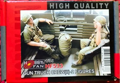 Hobby Fan 1/35 U.S Army Gun Truck Crew Sitting VIETNAM War 2 Figures • $55.56