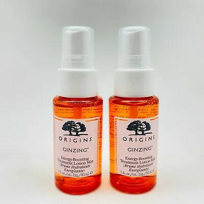 ORIGINS GINZING ENERGY-BOOSTING TREATMENT LOTION MIST -1oz - NWOB (LOT OF 2) • $13.22