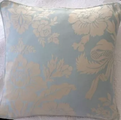  Cushion Cover  Laura Ashley Tatton Duck Egg Fabric Piped 16  • £22