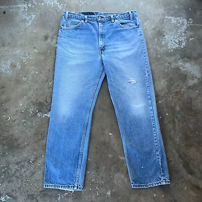 VTG Levis Jeans Mens Actual 36X28 505 Straight Fit Orange Tab Made In Canada 90s • $29.98