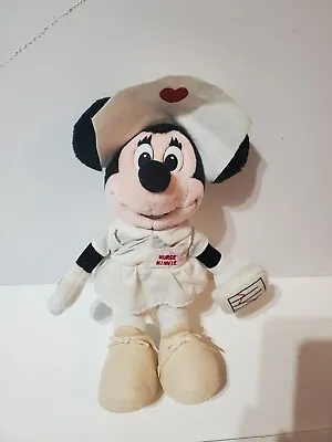 Minnie Mouse Nurse Plush Disney's Disneyland 12  Pre Owned  As Is . Vintage  • $49