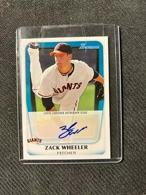 2011 Bowman Prospect Autograph Zach (Zack) Wheeler  #BPA-ZW • $25.99