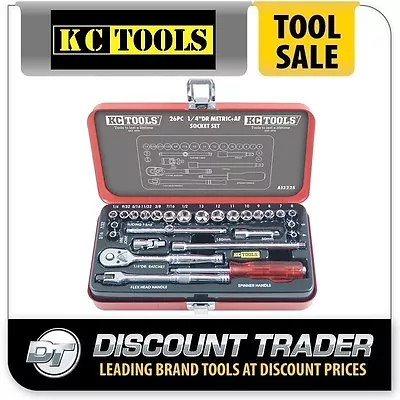 KC Tools 26 Piece 1/4  Square Drive KC Classic Series Socket Set - A13225 • $125