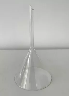 Vintage Scientific Glass Funnel - Apothecary Science Laboratory Equipment 7.5” • £14.99