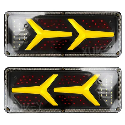 2x 12v 76led Sequential Rear Turn Signal Light Tail Brake Lamp Trailer Truck Ute • $27.26