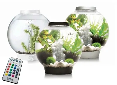 Biorb Classic 15 30 MCR LED Colour Change Silver Black White Aquarium Fish Tank • £99.99