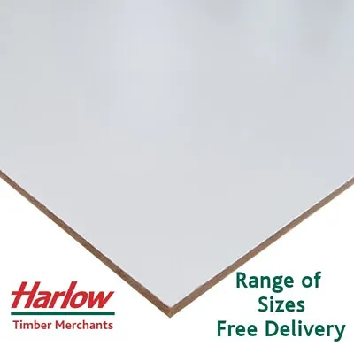 White Faced MDF Board 3mm Furniture Back Cabinet Kitchen Panel Wardrobe Sheet • £29.99