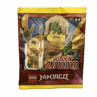 LEGO Ninjago Mini Figure - Golden Oni Lloyd With Weapons - 892297 - New In Pack • $14.80