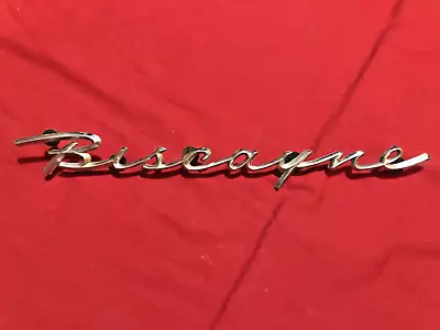 1959 Gm Biscayne Quarter Panel Script Emblem 3759112 • $35