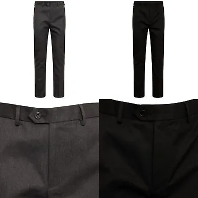 Boys School Uniform Trouser Black & Grey With Waist Upto 44  Best Fit • £19.99
