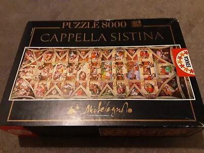 Stunning Educa 8000 Piece Jigsaw Puzzle  Cappella Sistina  272 X 96cm Unchecked • £39