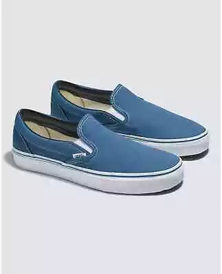 Vans Classic Slip-on Navy Skate Shoe Brand New In Box Unisex • $35