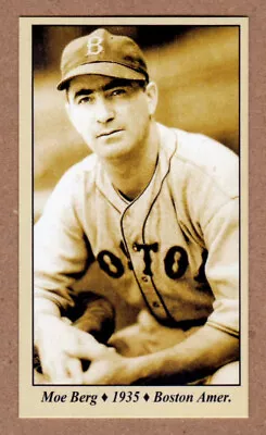 Morris Moe Berg '35 Boston Red Sox Tobacco Road Series #26 / NM+ Cond. • $7.95