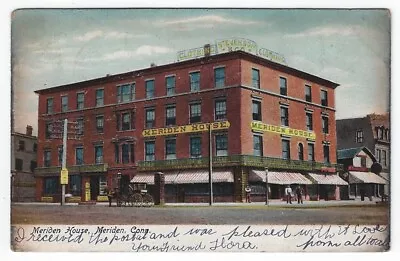 Meriden Connecticut  Vintage Postcard View Of Meriden House 1906 • $2