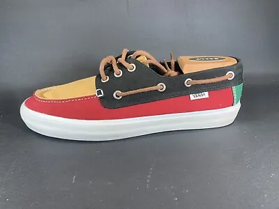 Vans Off The Wall Chauffeur Loafer Shoes Mens Size 9 Multicolor Rasta Casual • $31.92