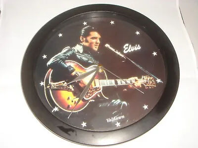 ELVIS PRESLEY Excellent Valdawn Round Wall Clock Tested & Working • $14.92