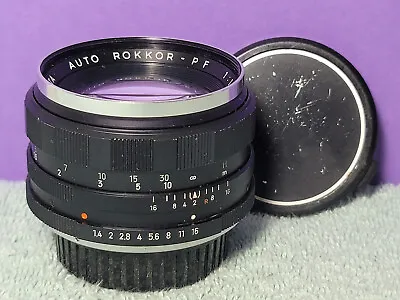 Minolta Auto Rokkor PF 58mm 1:1.4 Manual Focus Lens MD Mount #1272743 • $95