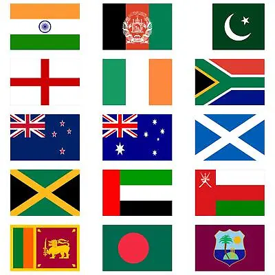 Large 5x3FT National Country Flags Cricket World Cup Football Olympics Sports • £4.10