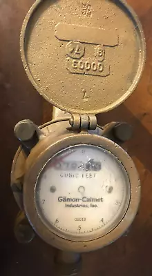 Vintage Gamon-calmet Brass 3/4” - 3/4” Water Flow Meter • $149.99