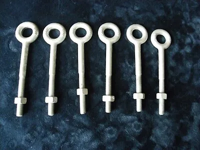 6 Hot Dip Galvanized Forged Eye Bolts 1/2  X 8  • $24.99