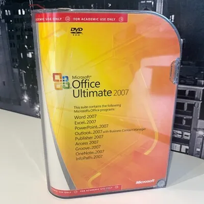 Microsoft Office 2007 Ultimate For Windows 10 8 7 Word Excel PowerPoint Outlook • £74.99