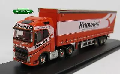 Bnib N Gauge Oxford Diecast 1:148 Nvol4003 Volvo Fh4 Curtainside Knowles Lorry • £20.50