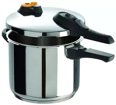 T-fal Ultimate Stainless Steel Pressure Cooker 6.3 Quart Induction Cookware Pot • $63.85