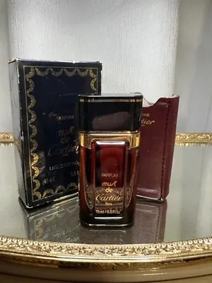 Must De Cartier Pure Parfum 15 Ml. Vintage 1981 Original Edition. Sealed Bottle. • $300