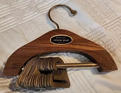 Vintage  Wooden Neck Tie Rack Holder Hanger DANTE American Walnut • $19.99